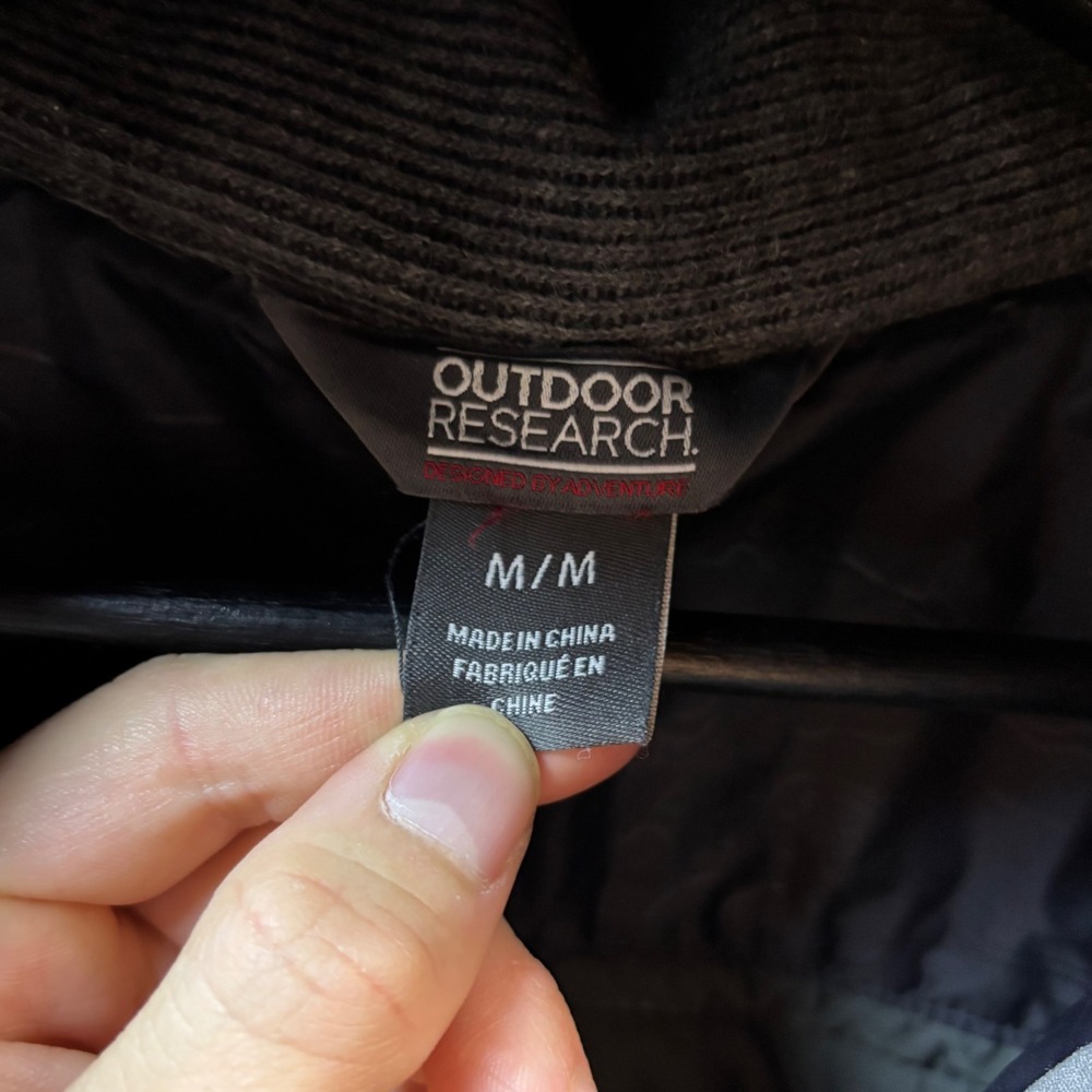 Outdoor Research Vindo Hoody Womens Medium Gray Quilted Hybrid Insulated Jacket - Picture 4 of 7